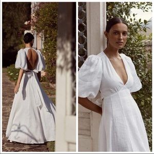 ISO dissh the aisle backless maxi dress IN US6